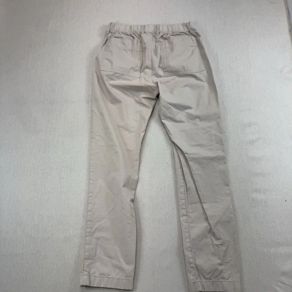 M&S Marks Spencer Slim Fit Chino Pants Mens 30 Ecru Beige Cotton Casual